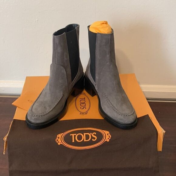 Tod’s trochetto suede leather boot size EU 35,5 or US 5,5 new - Picture 6 of 10